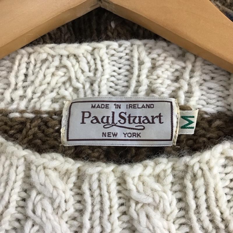 ポールスチュアート PAUL STUART ニット、セーター 長袖 長袖ニットカットソー クルーネック セーター M 総柄 マルチカラー / マルチカラー /  メンズ USED 古着 中古 10145028