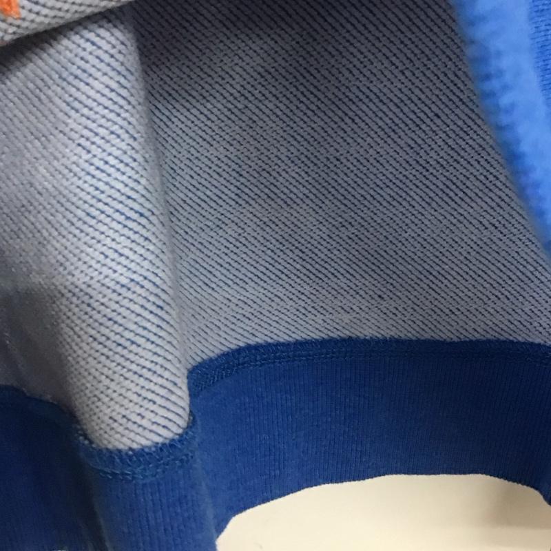 ニコアンド niko and... トレーナー 半袖 無地 X 刺繍 青 / ブルー /  レディース USED 古着 中古 10140699