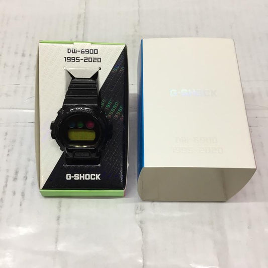 ジーショック G-SHOCK 腕時計 デジタル DW-6900SP 25周年モデル 箱有 ロゴ、文字 黒 / ブラック /  メンズ USED 古着 中古 10106426