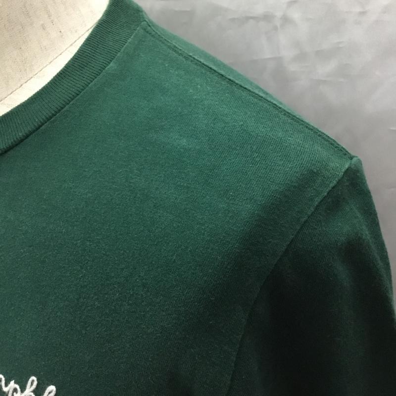 ジムフレックス GYMPHLEX Tシャツ 半袖 17A-HS-002 クルーネック 刺繍 ロゴ、文字 緑 / グリーン /  メンズ USED 古着 中古 10115526