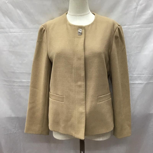 ザラベーシック ZARA BASIC ジャケット、上着 ジャケット、ブレザー 2108 393 707 ノーカラー S 無地 ベージュ / ベージュ /  レディース USED 古着 中古 10118410