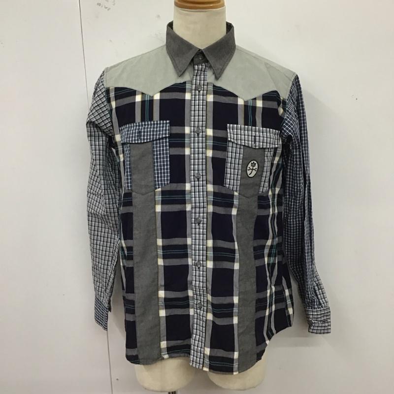 カステルバジャック CASTELBAJAC シャツ、ブラウス 長袖 長袖シャツ カラーシャツ ポケットシャツ 長袖カットソー チェックシャツ 48 チェック マルチカラー / マルチカラー /  メンズ USED 古着 中古 10123779