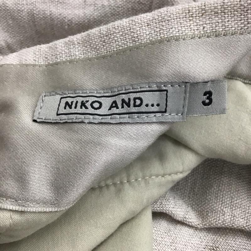 ニコアンド niko and... パンツ スラックス M 無地 アイボリー / アイボリー /  レディース USED 古着 中古 10151080