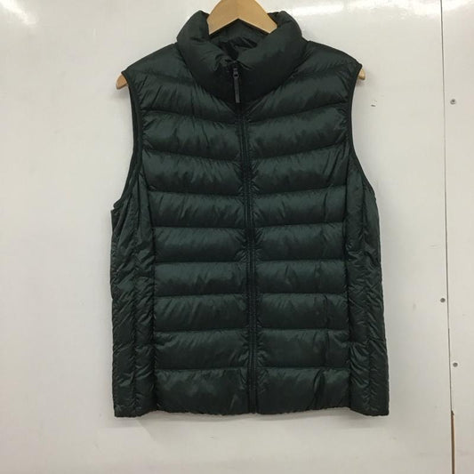 ユニクロ UNIQLO ベスト ベスト 211-127500 ウルトラライトダウンベスト ジップアップダウンベスト アウター XL 無地 緑 / グリーン /  メンズ USED 古着 中古 10139744