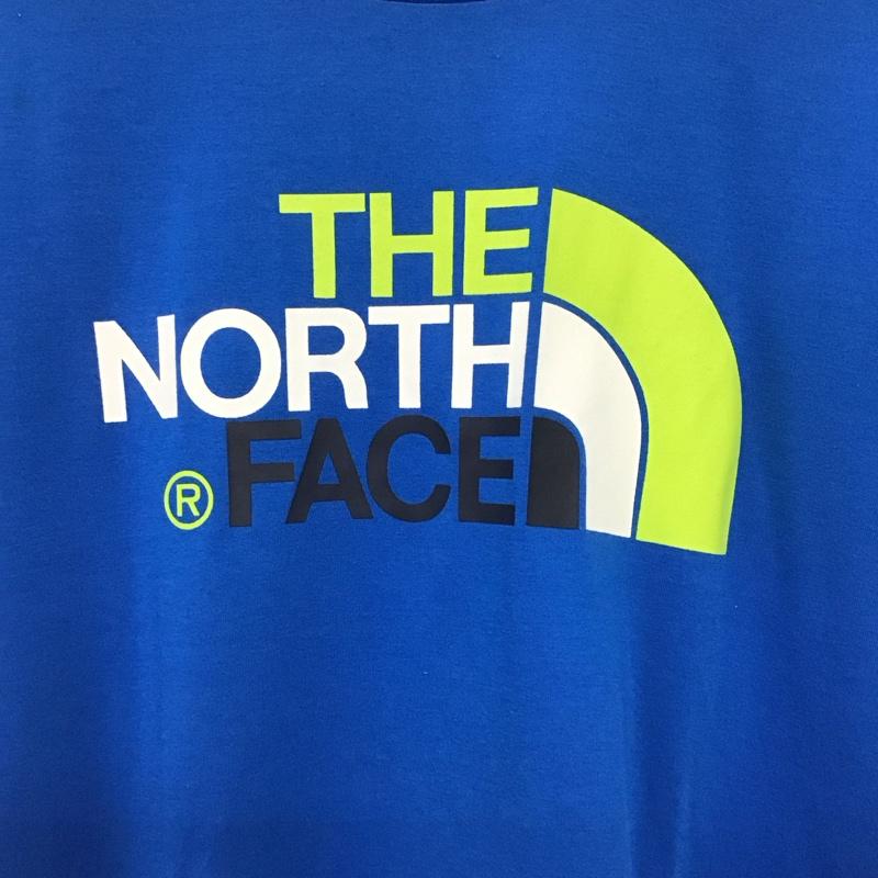ザノースフェイス THE NORTH FACE Tシャツ 半袖 nt31621 ColorfulLogoTee 半袖カットソー プリントTシャツ S ロゴ、文字 青 / ブルー /  メンズ USED 古着 中古 10148951