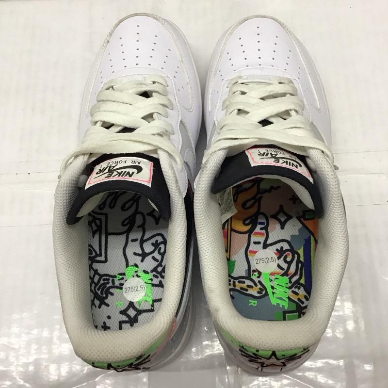 ナイキ NIKE スニーカー スニーカー DV1229-111 AIR FORCE 1 07 LV8 27.5cm 箱有 27.5cm ロゴ、文字 白 / ホワイト / X 黒 / ブラック /  メンズ USED 古着 中古 10118139