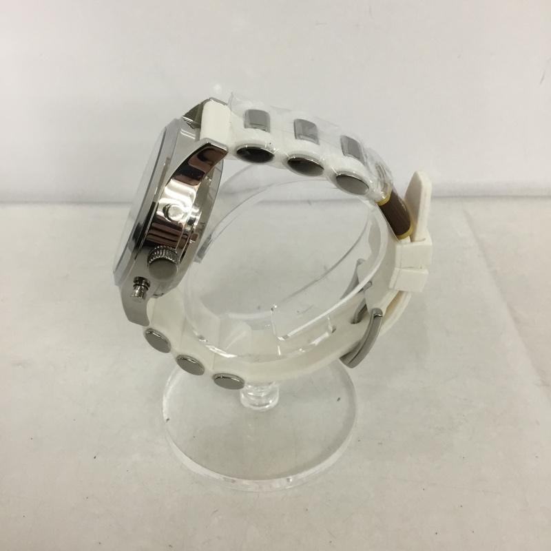 ゾンネ SONNE 腕時計 アナログ（自動巻き） H003 SONNE × HAORI ラバーバンド ロゴ、文字 白 / ホワイト / X 銀 / シルバー /  メンズ USED 古着 中古 10134886