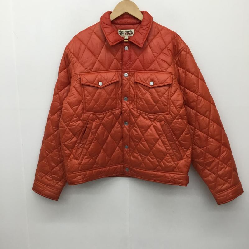 ステューシー STUSSY ジャケット、上着 ジャケット、ブレザー RANCH JACKET QUILTED NYLON M 無地 橙 / オレンジ /  メンズ USED 古着 中古 10138379