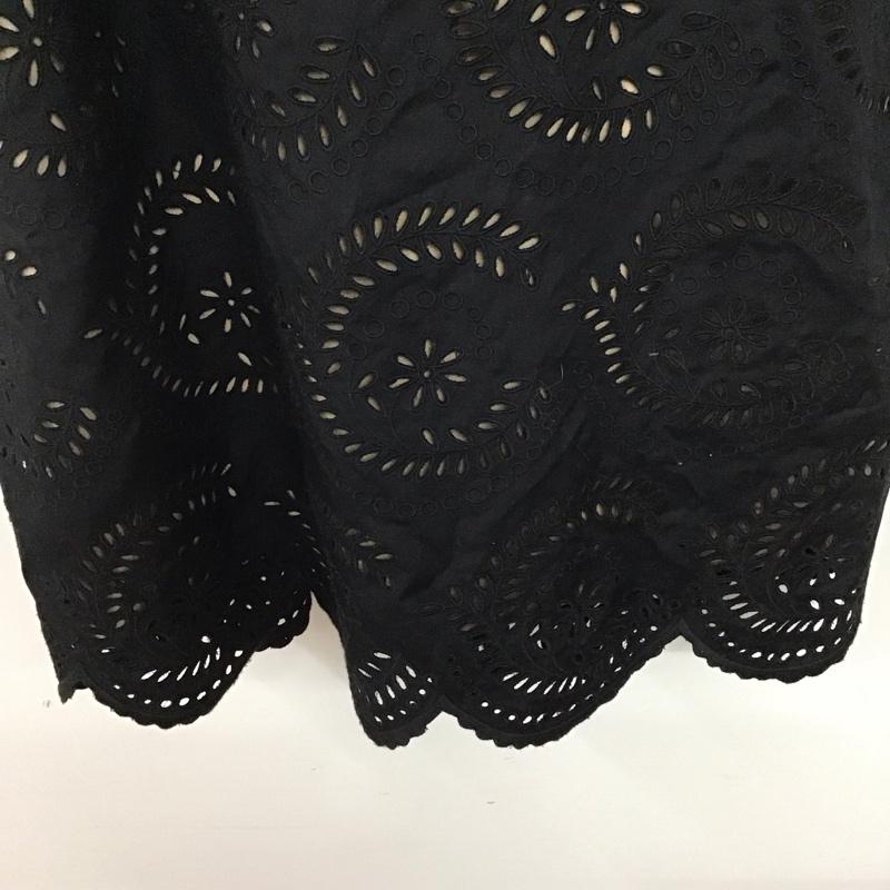 マークバイマークジェイコブス MARC by MARC JACOBS ワンピース ひざ丈スカート 0 無地 黒 / ブラック /  レディース USED 古着 中古 10130061