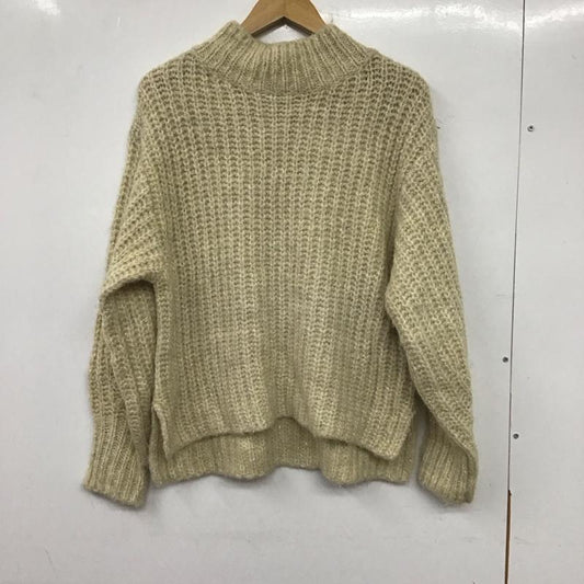 ローリーズファーム LOWRYS FARM ニット、セーター 長袖 FREE 無地 ベージュ / ベージュ /  レディース USED 古着 中古 10137875