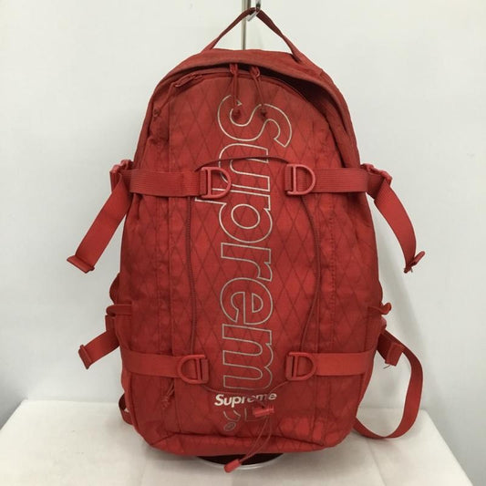 シュプリーム Supreme リュックサック、デイパック リュックサック、デイバッグ 18AW Backpack ロゴ、文字 赤 / レッド /  メンズ USED 古着 中古 10137346