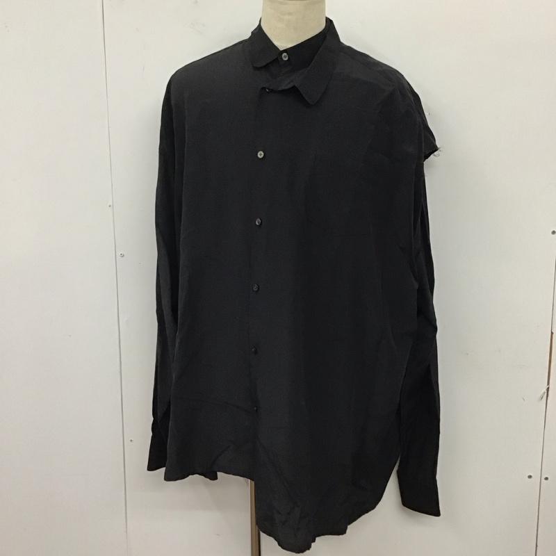 キディル KIDILL シャツ、ブラウス 長袖 KL489 レイヤードシャツ FREE 無地 黒 / ブラック /  メンズ USED 古着 中古 10117213