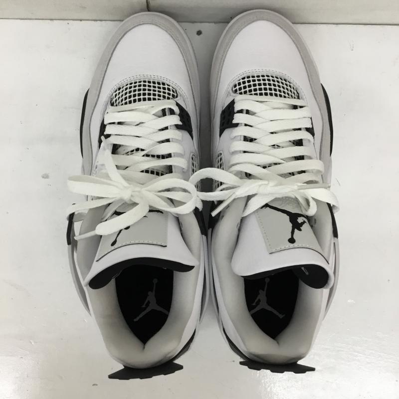 ナイキ NIKE スニーカー スニーカー DH6927-111 Air Jordan 4 Military Black ナイキ エアジョーダン 4 ミリタリー ブラック 28.5cm ロゴ、文字 白 / ホワイト / X 黒 / ブラック /  メンズ USED 古着 中古 10136328