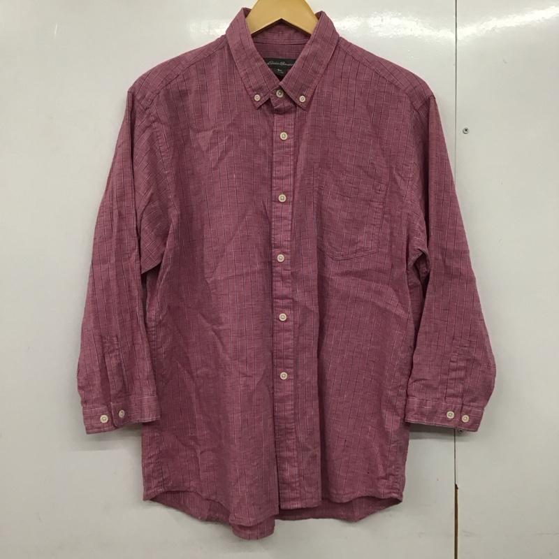 エディーバウアー Eddie Bauer シャツ、ブラウス 七分袖 M ストライプ マルチカラー / マルチカラー /  メンズ USED 古着 中古 10141178