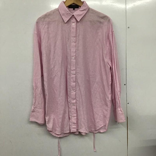 ザラ ZARA シャツ、ブラウス 長袖 S 無地 桃 / ピンク /  レディース USED 古着 中古 10151199