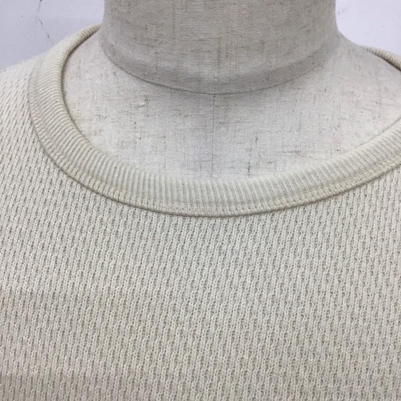 ザリアルマッコイズ THE REAL McCOY S カットソー 長袖 長袖カットソー クルーネックカットソー ロングスリーブカットソー L 無地 ベージュ / ベージュ /  メンズ USED 古着 中古 10115381
