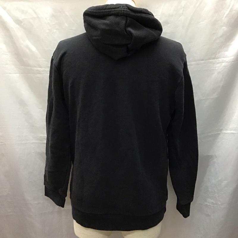 アディダス adidas パーカー 長袖 CW1240 トレフォイル フーディ L ロゴ、文字 黒 / ブラック /  メンズ USED 古着 中古 10121194