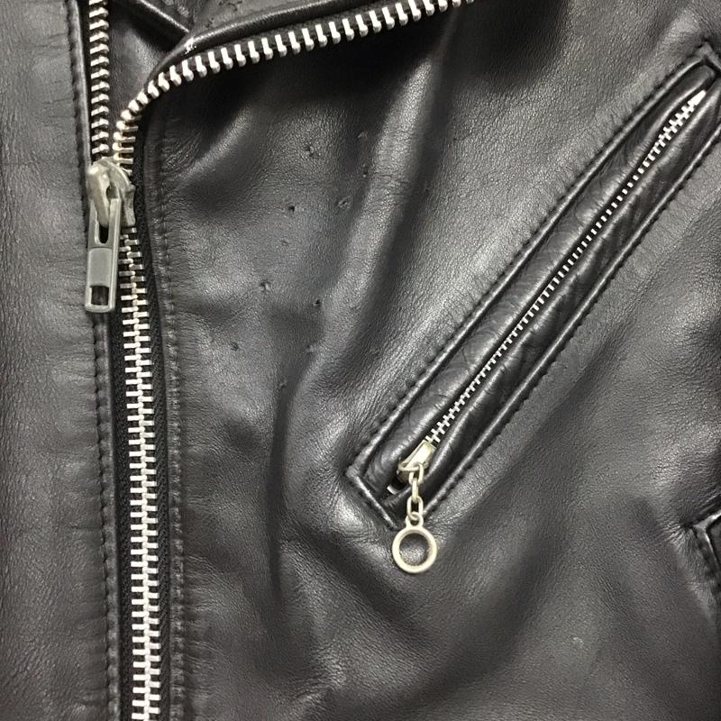 ショット Shott ジャケット、上着 ライダース 36 無地 黒 / ブラック /  メンズ USED 古着 中古 10140329