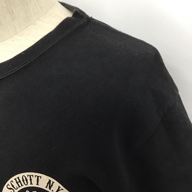 ショット schott Tシャツ 半袖 L プリント 黒 / ブラック /  メンズ USED 古着 中古 10107297