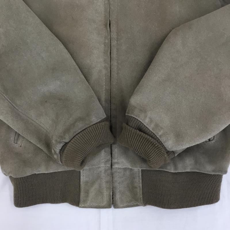 ショット schott ジャケット、上着 レザージャケット スウェード　レザージャケット 38 無地 ベージュ / ベージュ / X 茶 / ブラウン /  メンズ USED 古着 中古 10138775