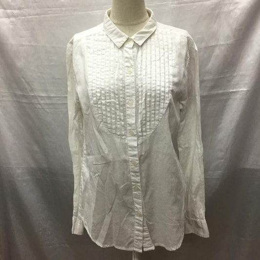 アズールバイマウジー AZUL BY MOUSSY シャツ、ブラウス 長袖 2504A130-1580 ピンタック M 無地 白 / ホワイト /  レディース USED 古着 中古 10118479