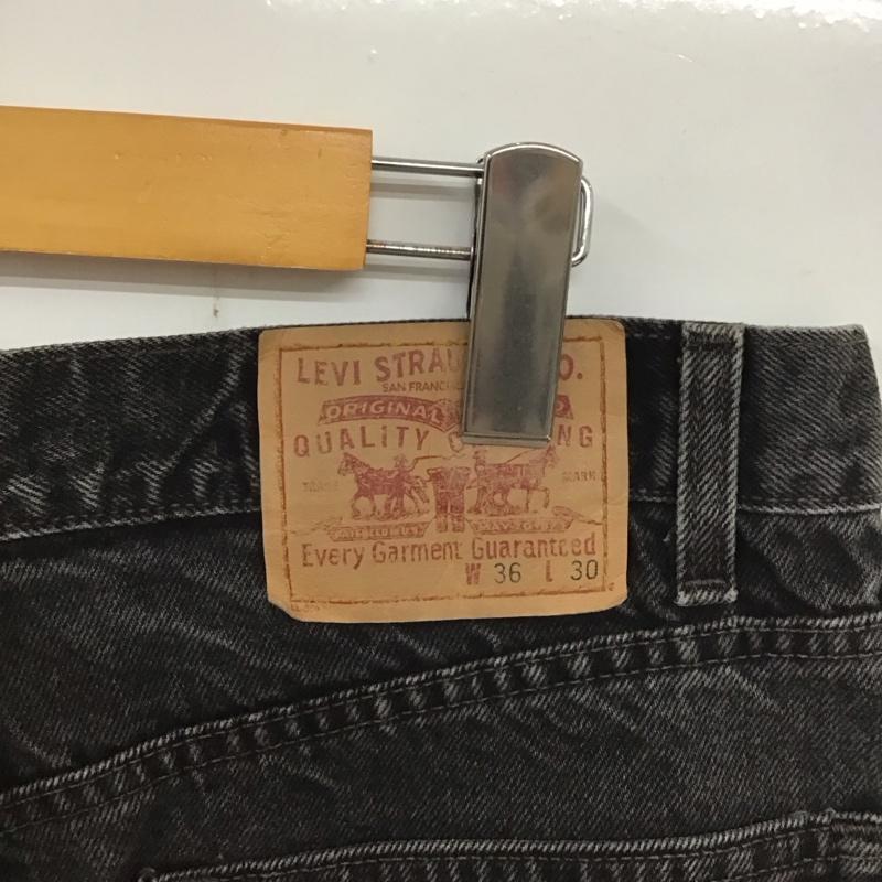 リーバイストラウスアンドコー Levi Strauss & co. パンツ デニム、ジーンズ デニムパンツ ワイドパンツ カジュアルパンツ 36インチ 無地 黒 / ブラック /  メンズ USED 古着 中古 10133668