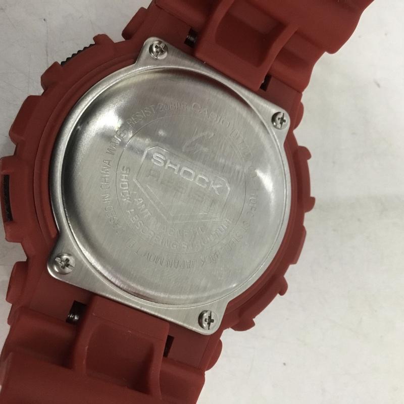ジーショック G-SHOCK 腕時計 デジタル GA-110FC アナデジ ロゴ、文字 赤 / レッド /  メンズ USED 古着 中古 10140617