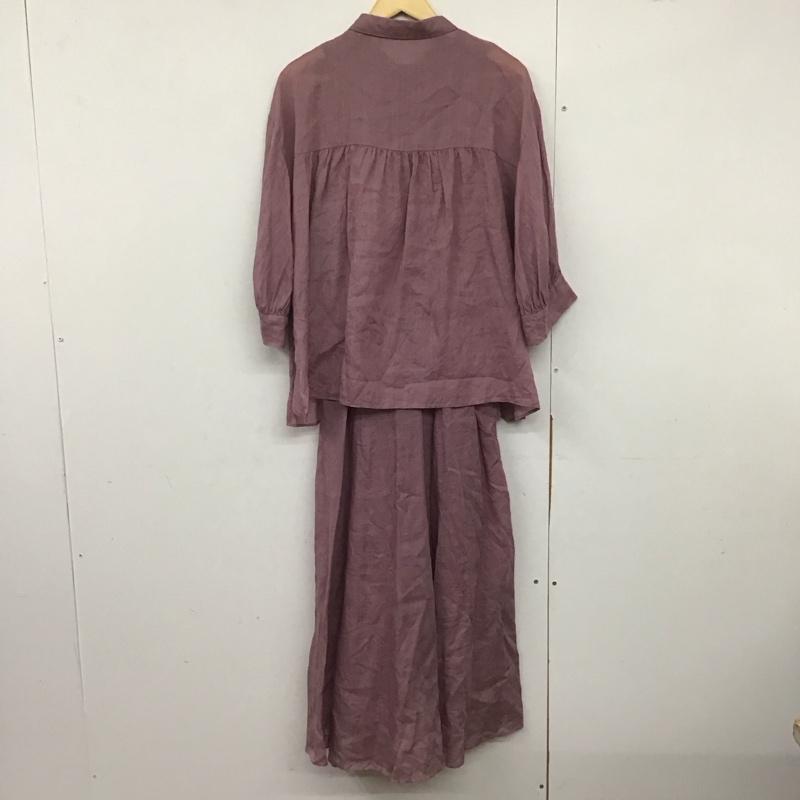 ミラオーウェン Mila Owen セットアップ セットアップ 09WF0212012 ニットドッキングワンピース シャツセットアップ 1 無地 紫 / パープル /  レディース USED 古着 中古 10142272