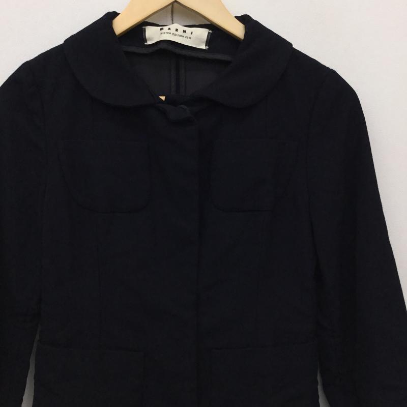 マルニ MARNI コート コート一般 38 無地 黒 / ブラック /  レディース USED 古着 中古 10142532