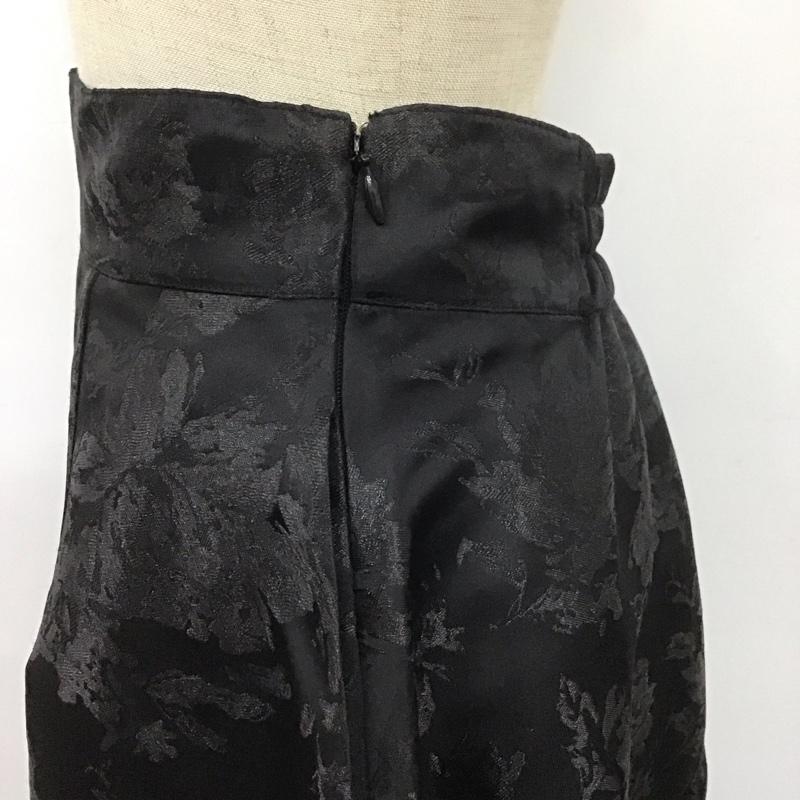 ランダ RANDA スカート ロングスカート BS01769L4 フラワージャガードスカート 0 花柄 黒 / ブラック /  レディース USED 古着 中古 10106973