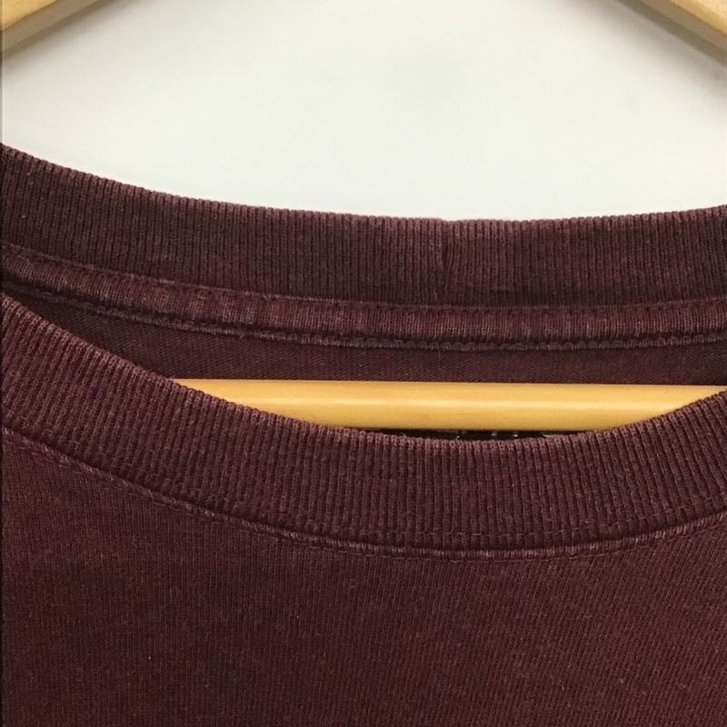 カーハート Carhartt Tシャツ 半袖 LOOSE FIT クルーネック 胸ポケット K87-PRT M ロゴ、文字 えんじ / ワインレッド /  メンズ USED 古着 中古 10140244