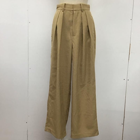 ローリーズファーム LOWRYS FARM パンツ スラックス LF523007MC タック入りパンツ FREE 無地 ベージュ / ベージュ /  レディース USED 古着 中古 10107364