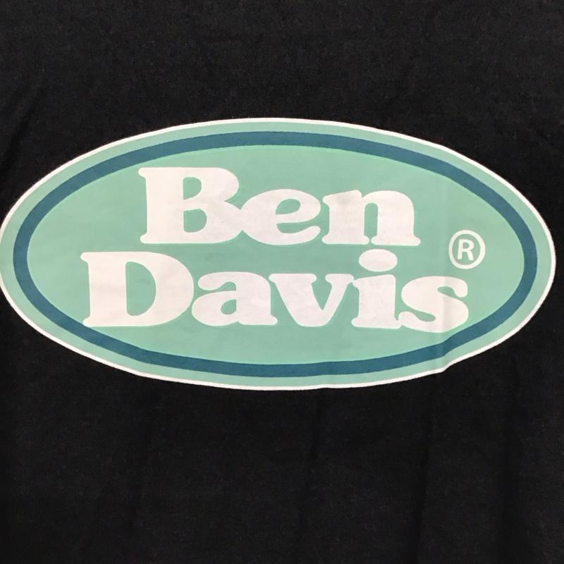 ベンデイビス BEN DAVIS Tシャツ 半袖 半袖カットソー プリントTシャツ クルーネックカットソー L ロゴ、文字 黒 / ブラック /  メンズ USED 古着 中古 10133639