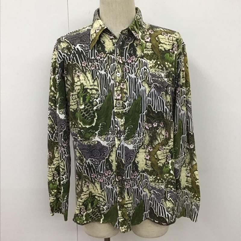 オゾン ロックス OZONE ROCKS シャツ、ブラウス 長袖 長袖シャツ カジュアルシャツ カラーシャツ 総柄シャツ L 総柄 マルチカラー / マルチカラー /  メンズ USED 古着 中古 10111632