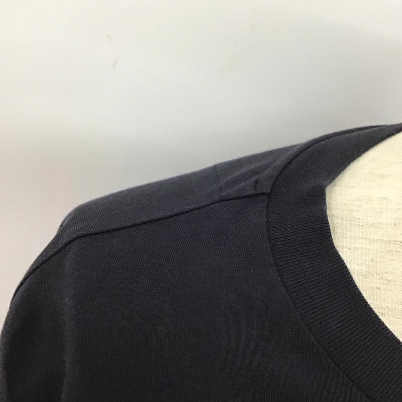 ジルサンダー JIL SANDER Tシャツ 長袖 J47GC0002 クルーネック カットソー ロンT L ロゴ、文字 紺 / ネイビー /  メンズ USED 古着 中古 10124963
