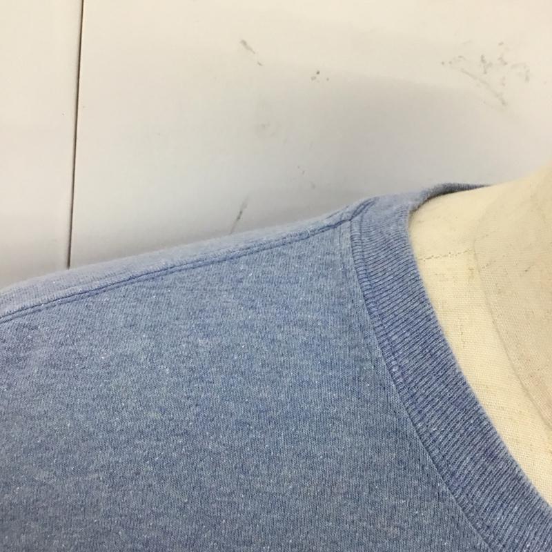 パタゴニア patagonia Tシャツ 半袖 半袖カットソー プリントTシャツ クルーネックカットソー M ロゴ、文字 水色 / ライトブルー /  メンズ USED 古着 中古 10124052