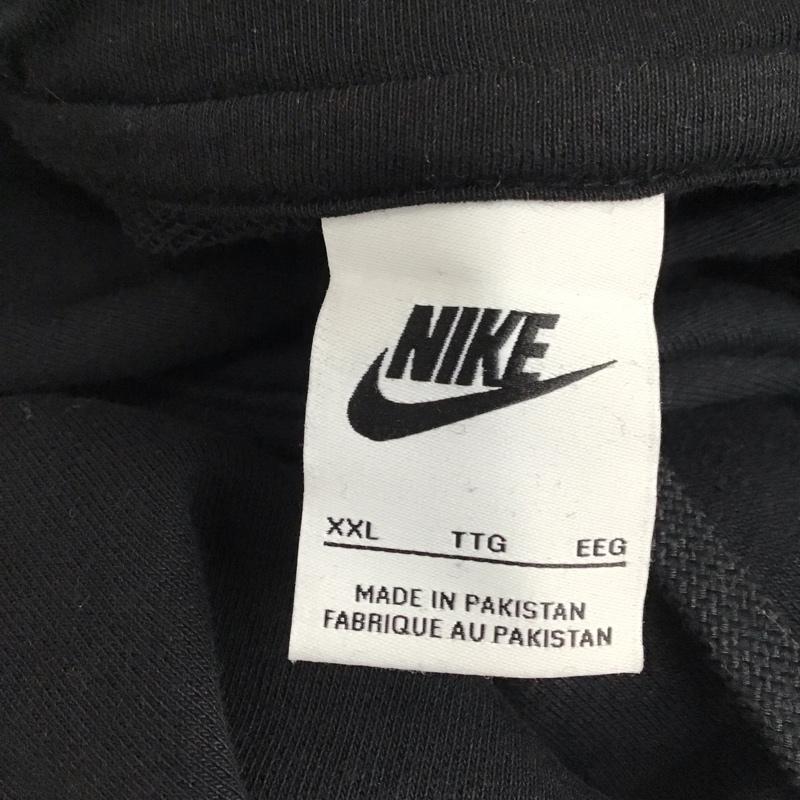 ナイキ NIKE パーカー 長袖 dd4667-010 パッチプルオーバー パーカー クラブフリース 長袖パーカー XXL ロゴ、文字 黒 / ブラック /  メンズ USED 古着 中古 10120626