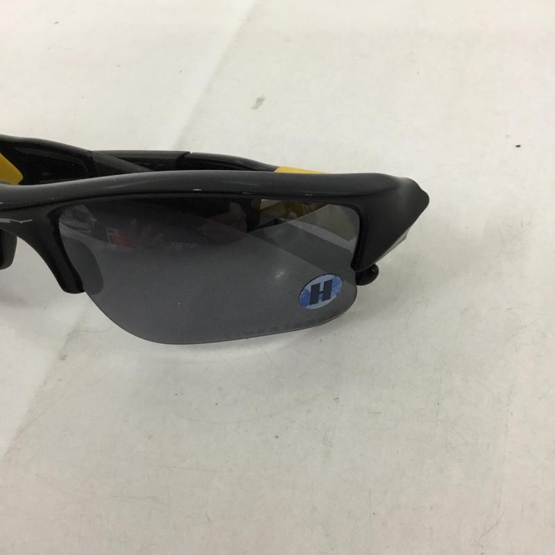 オークリー OAKLEY めがね・サングラス サングラス 12-791 FLAK スポーツサングラス ミラーレンズ 箱有 ワンポイント 黒 / ブラック / X 黄 / イエロー /  メンズ USED 古着 中古 10129370