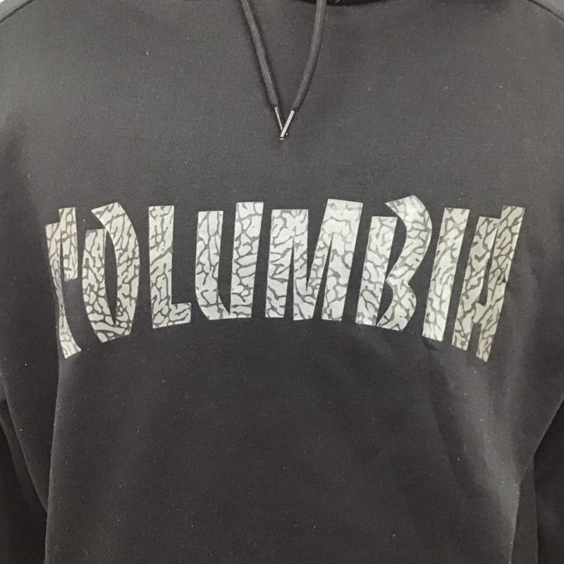 コロンビア Columbia パーカー 長袖 長袖パーカー フード付きパーカー プリントスウェット トレーナー L ロゴ、文字 黒 / ブラック /  メンズ USED 古着 中古 10117573
