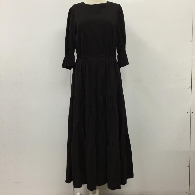 ダブルクローゼット w closet ワンピース ロングスカート 333307 ベストSET半袖ティアードワンピース 無地 チャコールグレー / チャコールグレー /  レディース USED 古着 中古 10116077