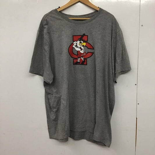 ナイキ NIKE Tシャツ 半袖 半袖カットソー プリントTシャツ クルーネックカットソー プリント 灰 / グレー /  メンズ USED 古着 中古 10137670