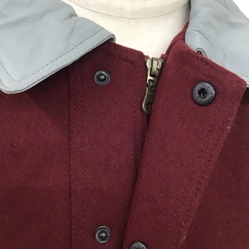 古着 USED ジャケット、上着 ジャンパー、ブルゾン JR Stone XXL 無地 灰 / グレー / X えんじ / ワインレッド /  メンズ USED 古着 中古 10112675
