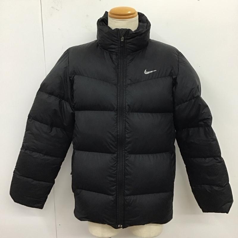 ナイキ NIKE ジャケット、上着 ジャンパー、ブルゾン 347698-010 ダウン フェザー M ロゴ、文字 黒 / ブラック /  メンズ USED 古着 中古 10121322