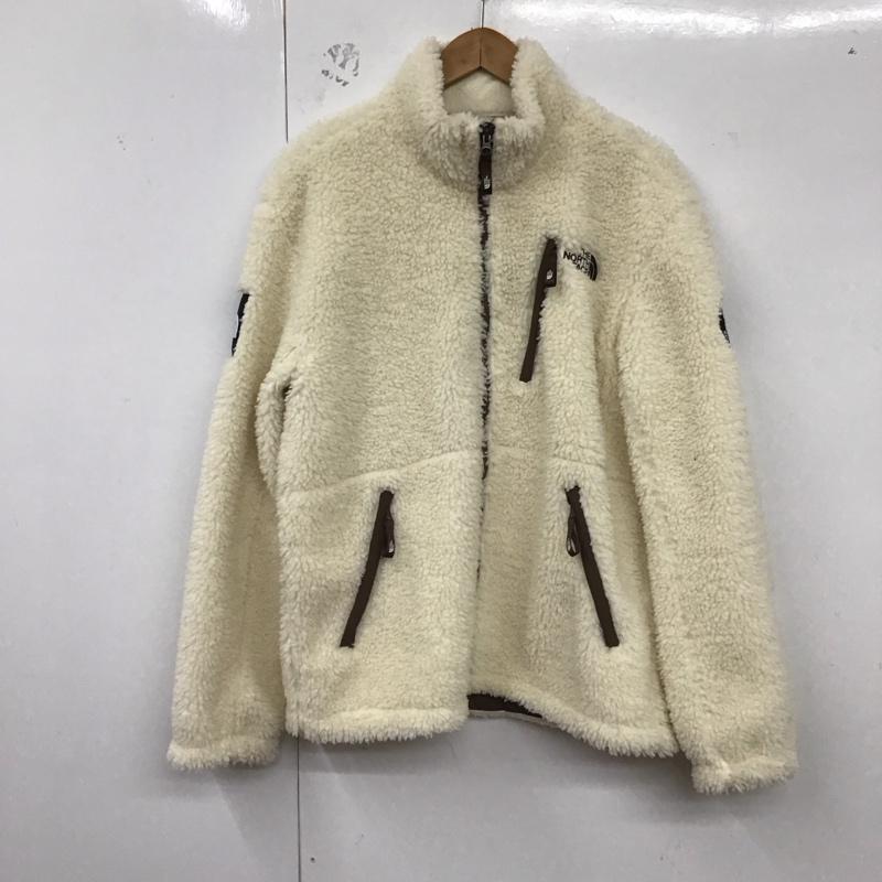ザノースフェイス THE NORTH FACE ジャケット、上着 ジャケット、ブレザー nj4fm61j ノベルティーリモフリースジャケット ジップアップジャケット XL ロゴ、文字 白 / ホワイト /  メンズ USED 古着 中古 10129879