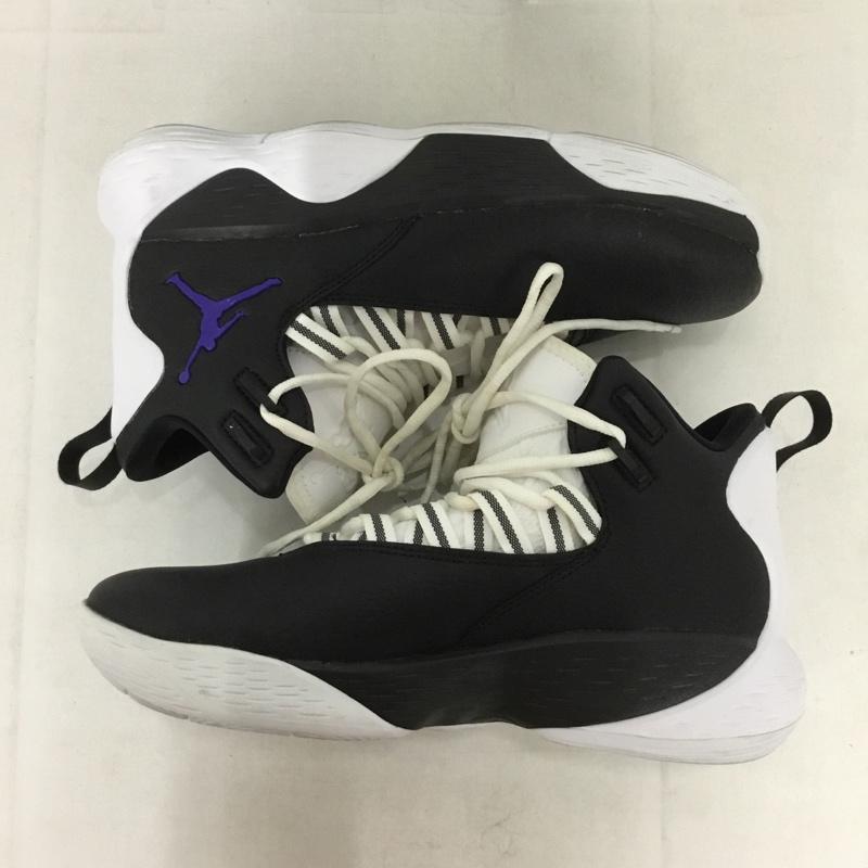 ナイキ NIKE スニーカー スニーカー AR0038-051 JORDAN SUPER FLY MVP PF 25cm 25.0cm ワンポイント 白 / ホワイト / X 黒 / ブラック / X 紫 / パープル /  レディース USED 古着 中古 10140034