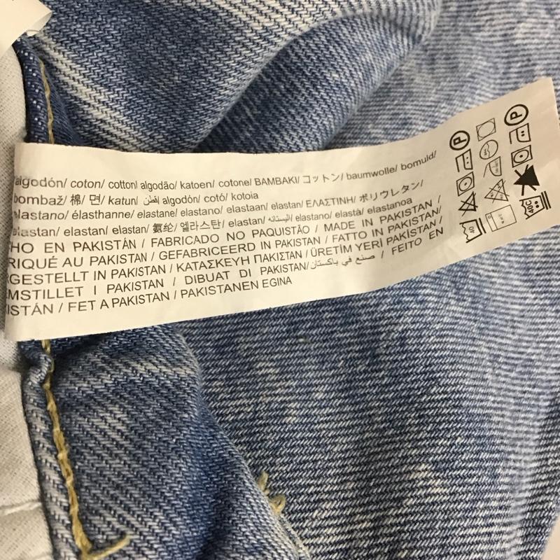 ザラ ZARA パンツ ショートパンツ 7223 028 406 デニム タグ付き 無地 水色 / ライトブルー /  レディース USED 古着 中古 10108320