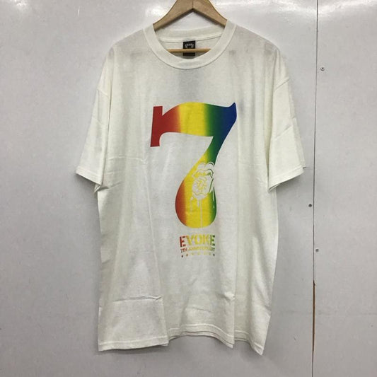 イウ゛ォーク EVOKE Tシャツ 半袖 半袖カットソー プリントTシャツ クルーネックカットソー XL プリント 白 / ホワイト /  メンズ USED 古着 中古 10148380