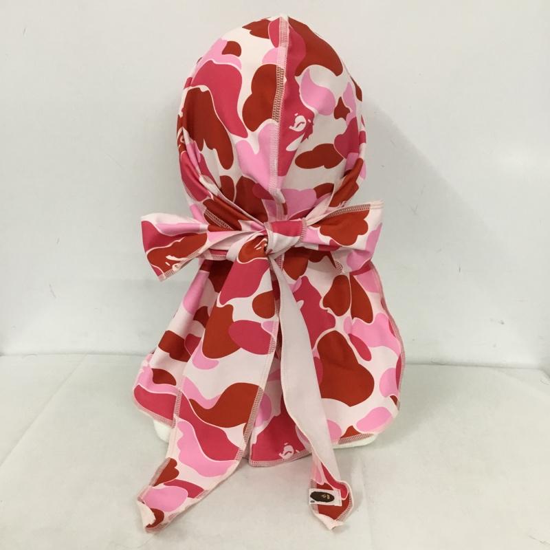アベイシングエイプ A BATHING APE 帽子 キャップ ABC CAMO DU-RAG ドゥーラグ カモフラージュ柄・迷彩 桃 / ピンク /  メンズ USED 古着 中古 10130419