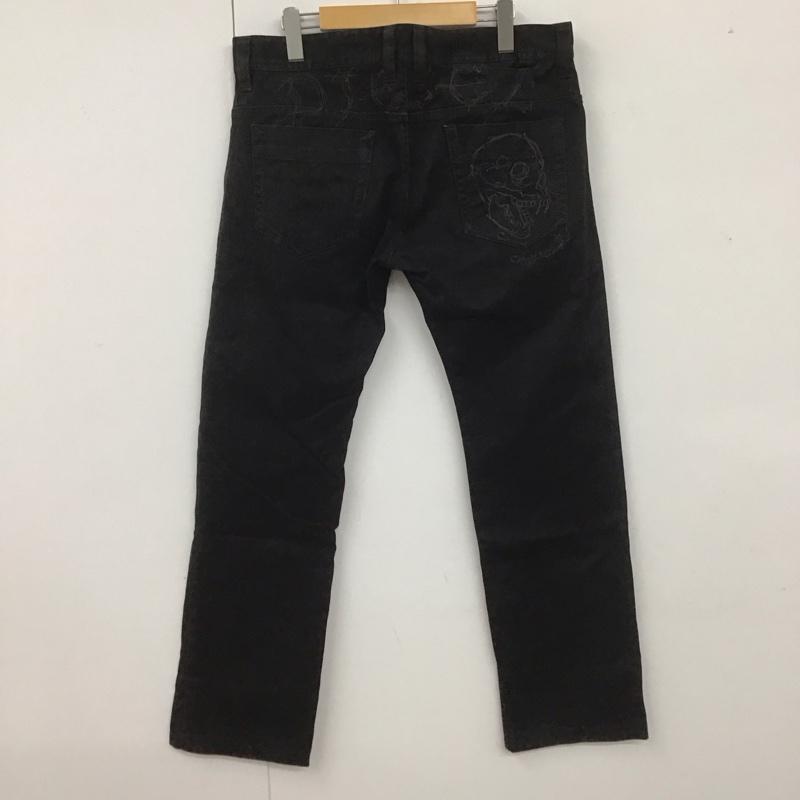 ディーゼル DIESEL パンツ デニム、ジーンズ デニムパンツ ワーカージーンズ カジュアルパンツ ストレートパンツ 45インチ 無地 黒 / ブラック /  メンズ USED 古着 中古 10107192