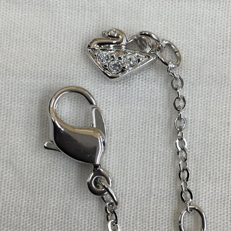 スワロフスキー SWAROVSKI アクセサリー ネックレス、ペンダント  桃 / ピンク / X 銀 / シルバー /  レディース USED 古着 中古 10139796